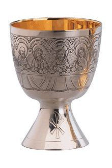 Chalice and Bowl Paten-EW2584-Church Life-Molina/Artistic Silver-Brass Silver Plated-Michigan Church Supply