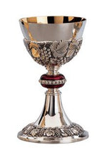 Chalice and Dish Paten-EW2350-Church Life-Molina/Artistic Silver-Brass Silver Plated-Michigan Church Supply