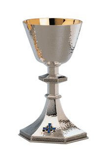 Chalice and Dish Paten-EW2924-Church Life-Molina/Artistic Silver-Silver Plated-Michigan Church Supply