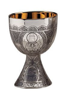 Chalice and Paten-EW2183-Church Life-Molina/Artistic Silver-Brass Silver Plated and Gold Lined-Michigan Church Supply