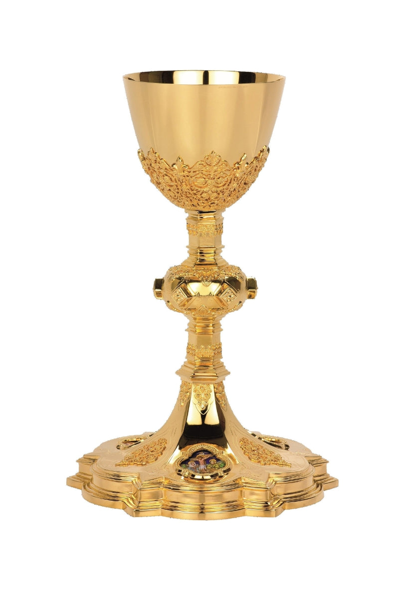 Chalice and Paten with Ring-EW2455-Church Life-Molina/Artistic Silver-Inner Cup Sterling Silver-Michigan Church Supply