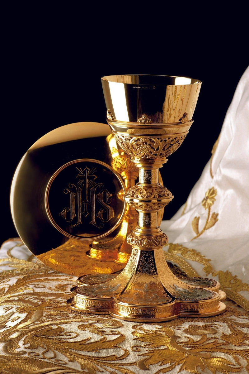 Chalice and Paten with Ring-EW2985-Church Life-Molina/Artistic Silver-Inner Cup Sterling Silver-Michigan Church Supply