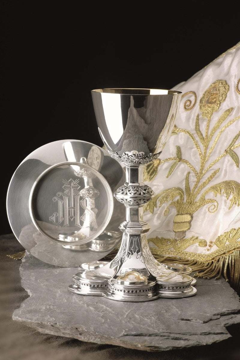 Chalice and Scale Paten-EW2480-Church Life-Molina/Artistic Silver-Inner Cup Sterling Silver-Michigan Church Supply