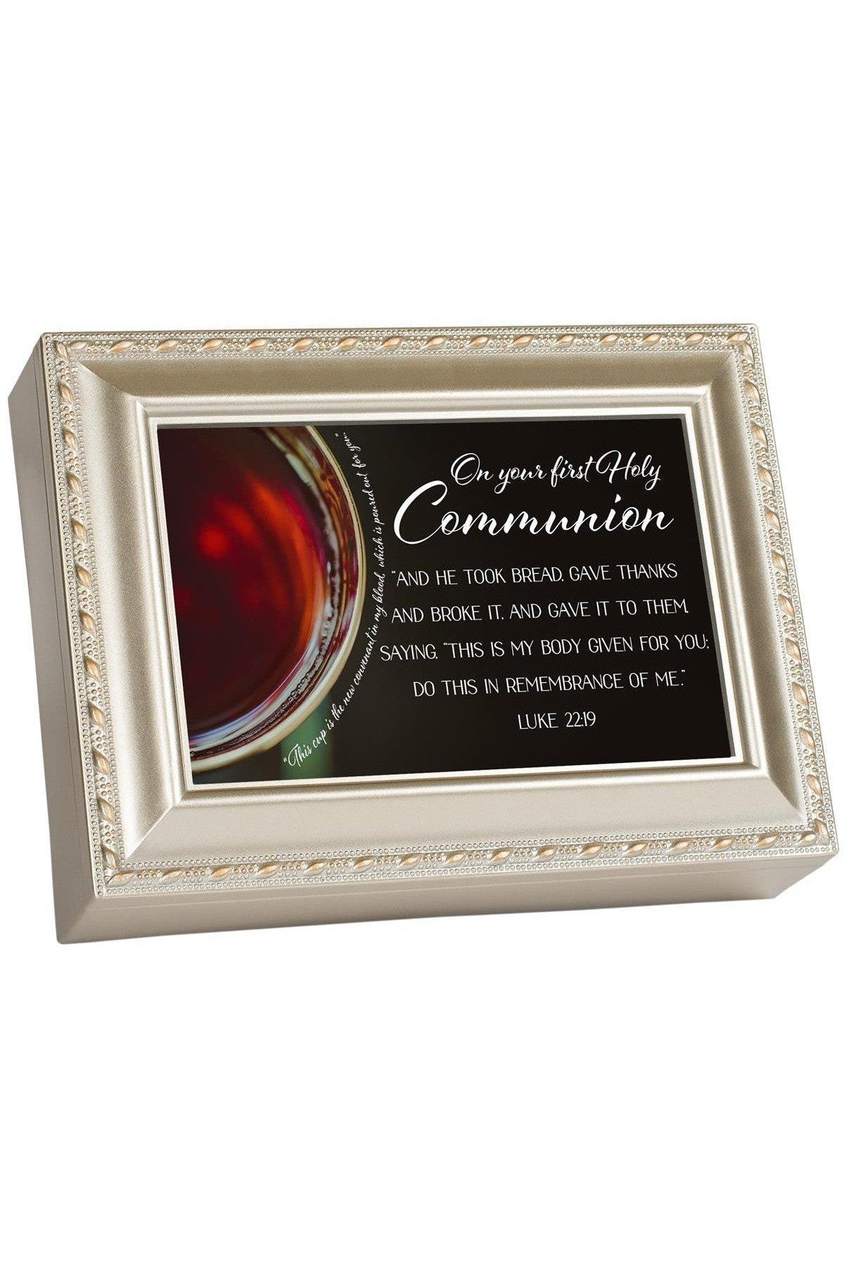 Champagne Keepsake Music Box Confirmation - GPMBCSGRACE-Inspirational Gifts,Church Life-Cottage Garden-Michigan Church Supply