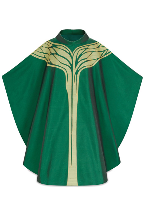 Chasuble "Albero della Vita" - Green - WN5096-Church Life-Art Studio Slabbinck-Michigan Church Supply