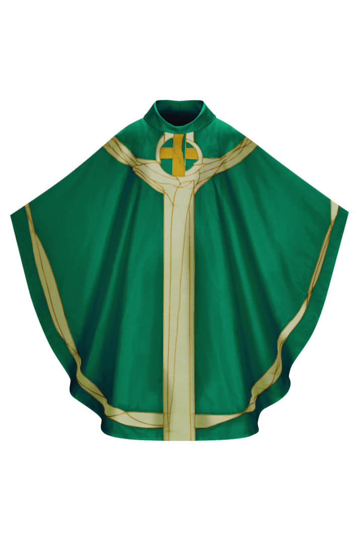 Chasuble "Amore di Cristo" - Green - WN5094-Church Life-Art Studio Slabbinck-Michigan Church Supply