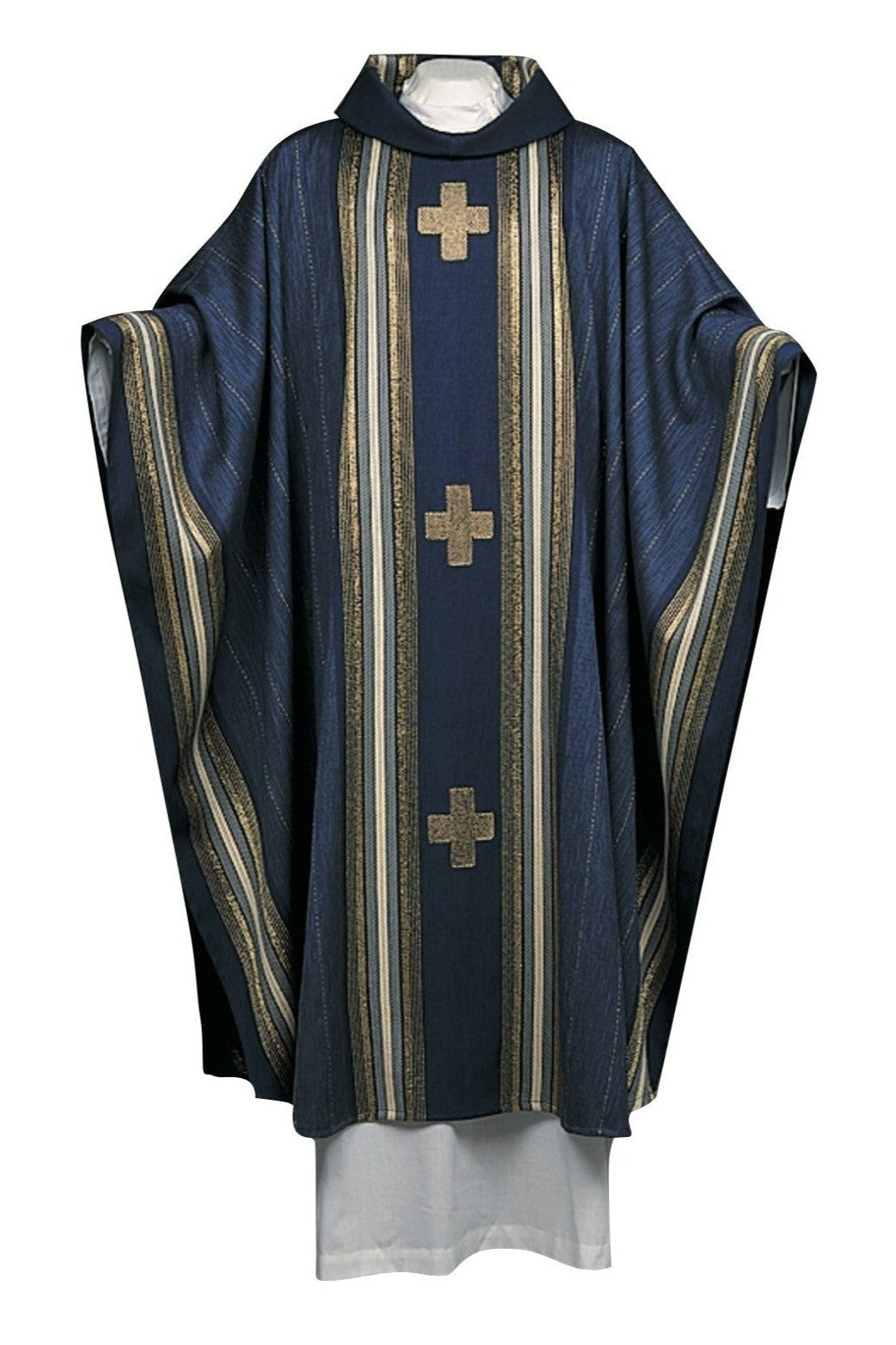 Chasuble Baltimore Series-Church Life-Arte/Grosse-Dark Blue-Michigan Church Supply