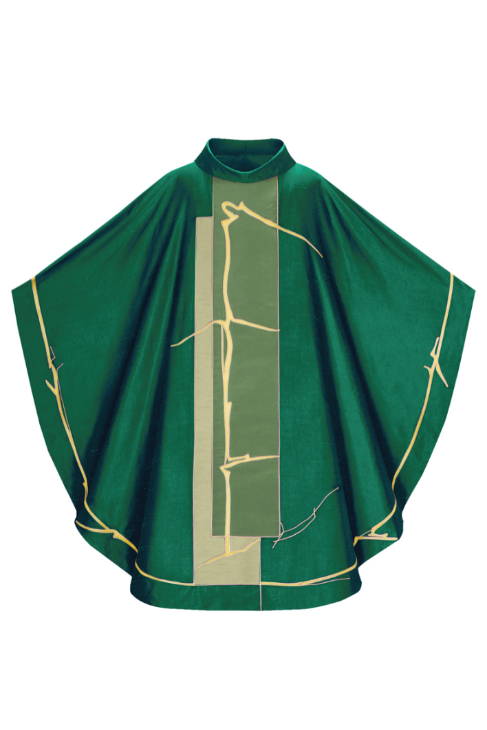 Chasuble "Filo di Luce" - Green - WN5097-Church Life-Art Studio Slabbinck-Michigan Church Supply