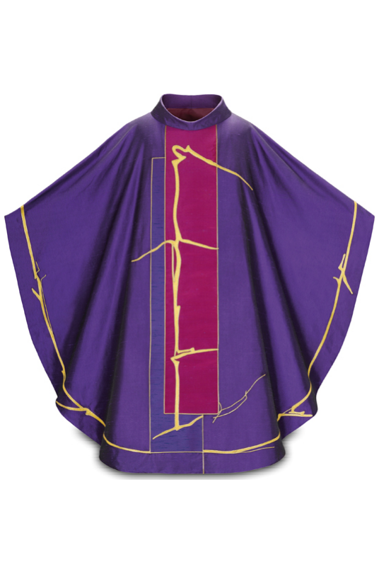 Chasuble "Filo di Luce" - Purple - WN5097-Church Life-Art Studio Slabbinck-Michigan Church Supply