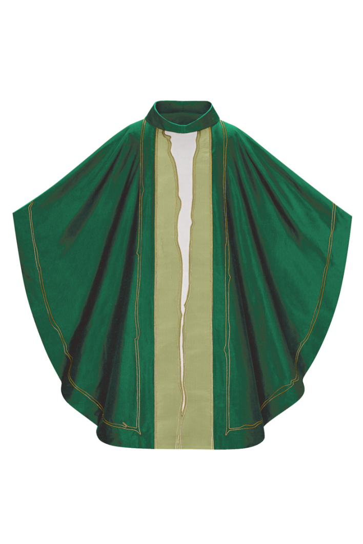 Chasuble "Il Soffio" - Green - WN5095-Church Life-Art Studio Slabbinck-Michigan Church Supply