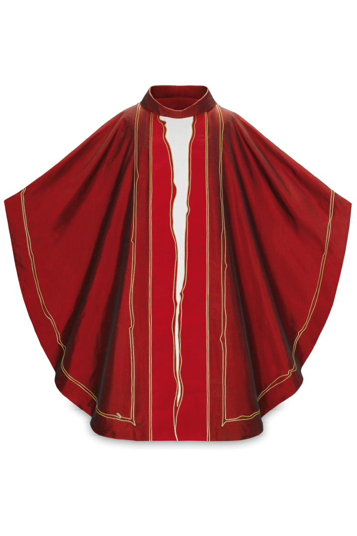 Chasuble "Il Soffio" - Red - WN5095-Church Life-Art Studio Slabbinck-Michigan Church Supply