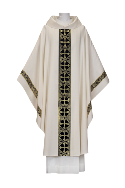 Chasuble - JG102-1371WBLK-Church Life-Arte/Grosse-Michigan Church Supply