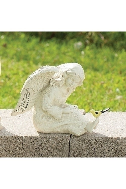 Cherub with Gold Finch - LI21709C-Inspirational Gifts-Roman, Inc-Michigan Church Supply