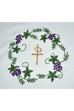 ChiRho with Grapes and Leaves Mass Linens - SL3020-Church Life-Beau Veste-Set-Michigan Church Supply