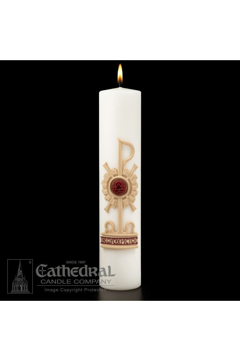 Christ Candle - Holy Trinity - 3" x 14" - GG84601001-Church Life-Cathedral Candle-Michigan Church Supply