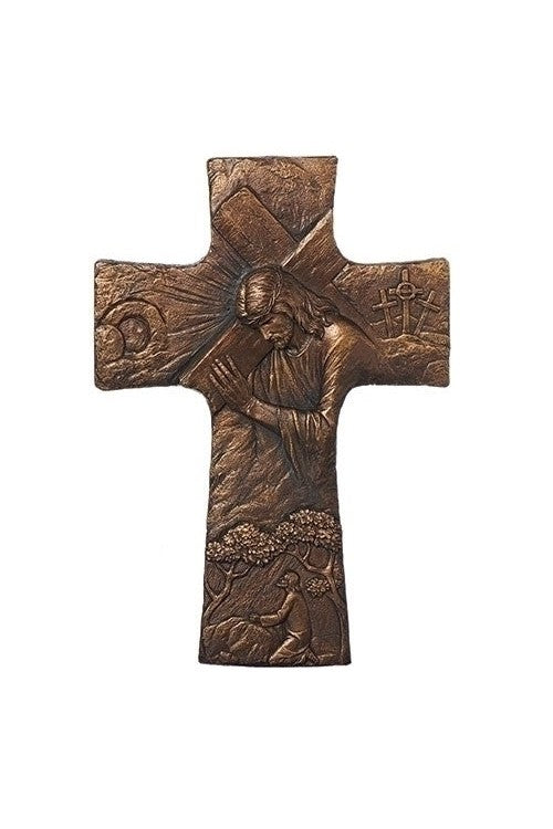 Christ Carrying Cross Wall Cross - LI66330-Inspirational Gifts-Roman, Inc-Michigan Church Supply