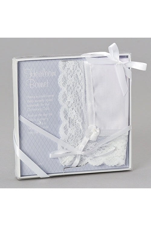 Christening Bonnet - LI43520-Inspirational Gifts-Roman, Inc-Michigan Church Supply