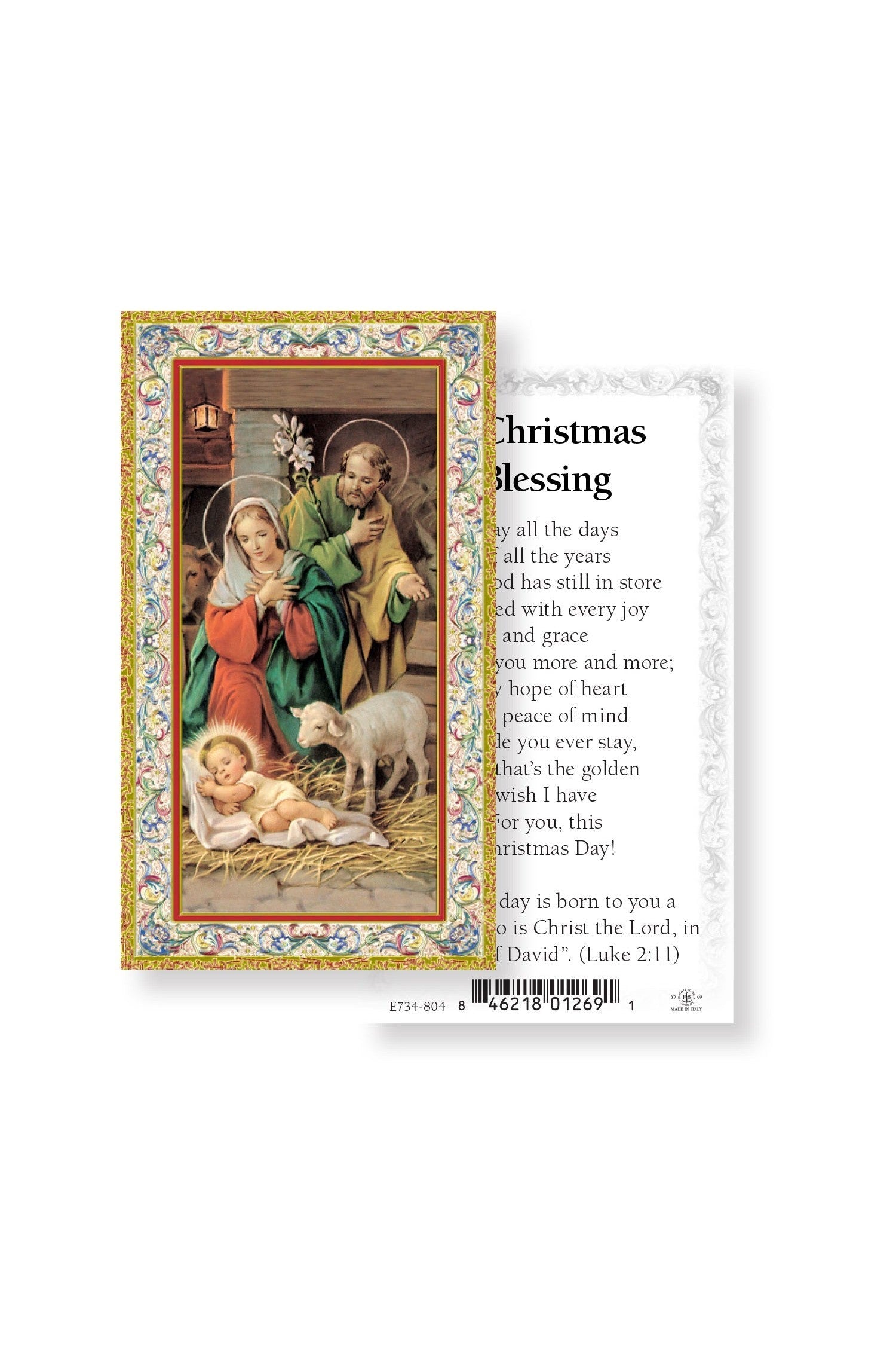 Christmas Blessing Paper Holy Cards 100 pack - TA734804-Inspirational Gifts-Hirten-Michigan Church Supply