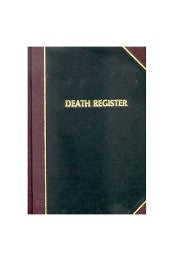 Church Registers - Death Register-Two Sizes Available-Church Life-FJ Remey-Standard-Michigan Church Supply