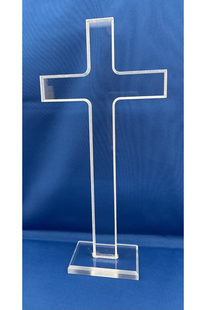 Clear Acrylic Cross - UUM100-Inspirational Gifts-Michigan Church Supply-1+-Michigan Church Supply