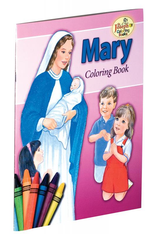 Coloring Book about Mary - GF685-Inspirational Gifts-Catholic Book Publishing Corp-Michigan Church Supply