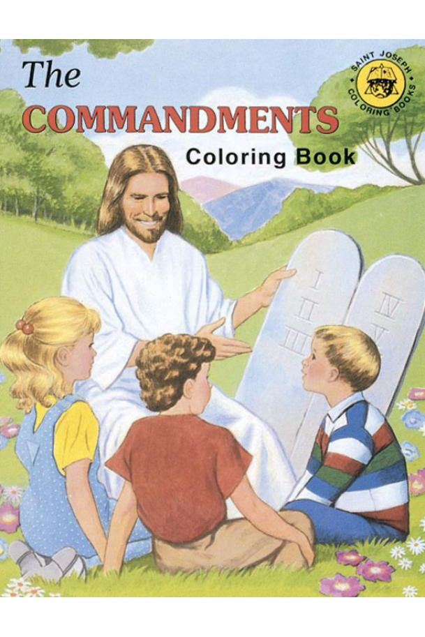 Coloring Book about the Commandments - GF688-Inspirational Gifts-Catholic Book Publishing Corp-Michigan Church Supply