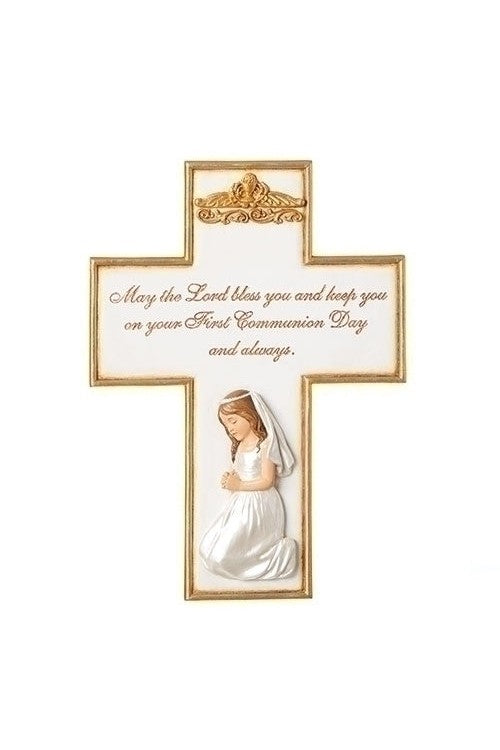 Communion Girl Cross - LI604013-Inspirational Gifts-Roman, Inc-Michigan Church Supply