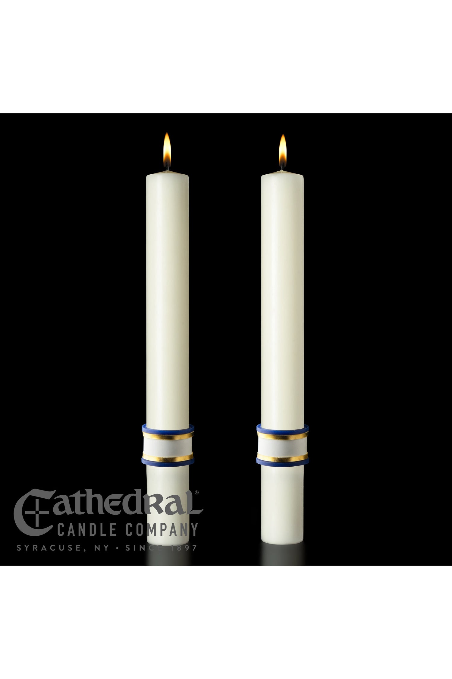 Complementing Side Altar Candles - Eternal Glory-Church Life-Cathedral Candle-1-1/2" x 12" - GG80987225-Michigan Church Supply