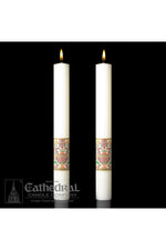 Complementing Side Altar Candles - Investiture or Coronation-Church Life-Cathedral Candle-1-1/2" x 12" - GG80986625-Michigan Church Supply