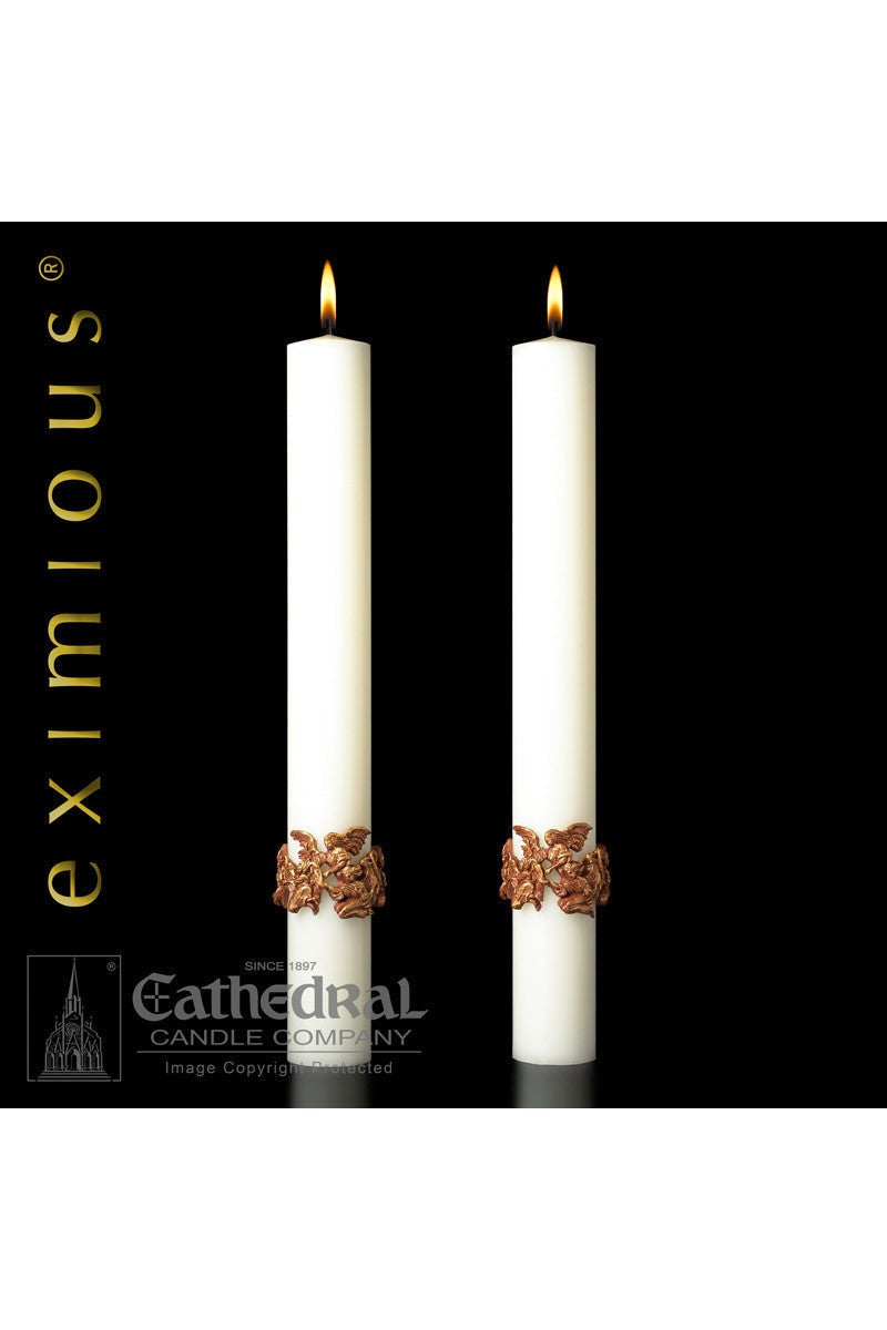 Complementing Side Altar Candles - Mount Olivet-Church Life-Cathedral Candle-1-1/2" x 17" - GG79986326-Michigan Church Supply