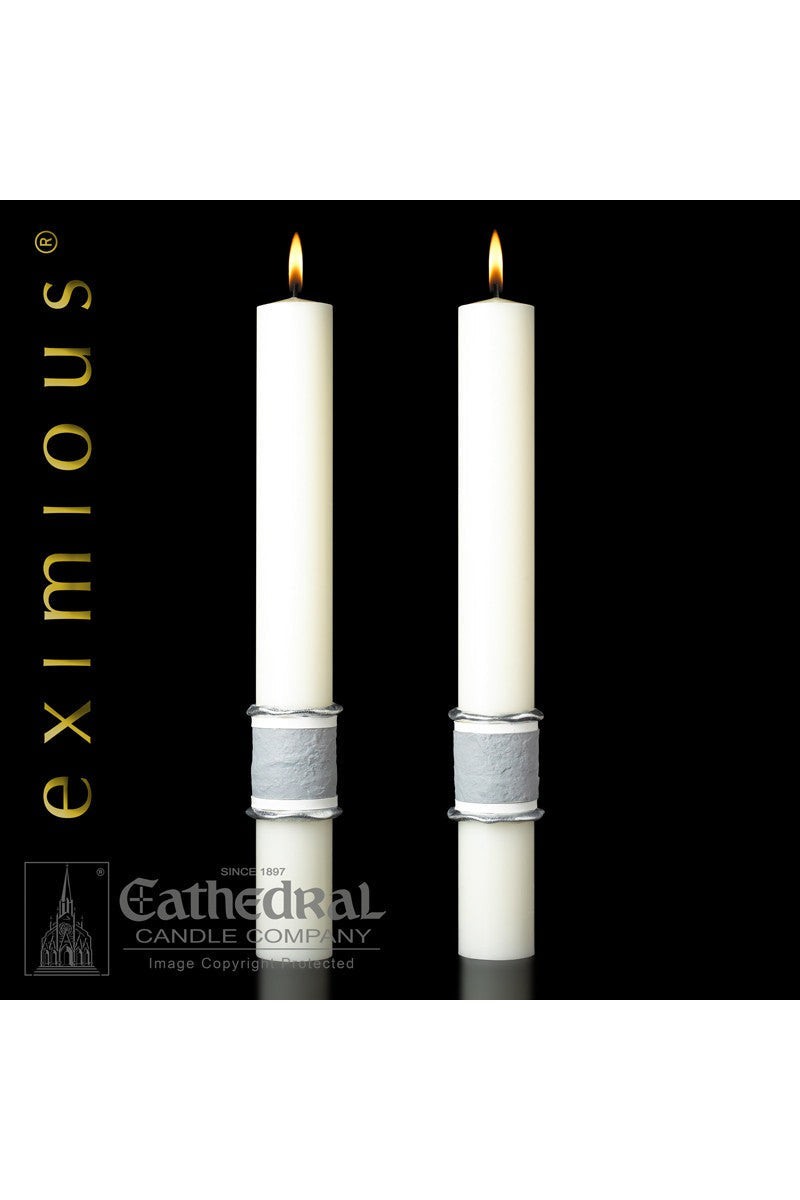 Complementing Side Altar Candles - Way of the Cross-Church Life-Cathedral Candle-1-1/2" x 17" - GG79952602-Michigan Church Supply