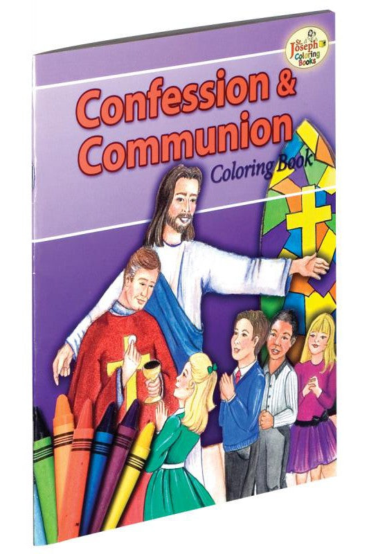 Confession and Communion Coloring Book - GF695-Inspirational Gifts-Catholic Book Publishing Corp-Michigan Church Supply