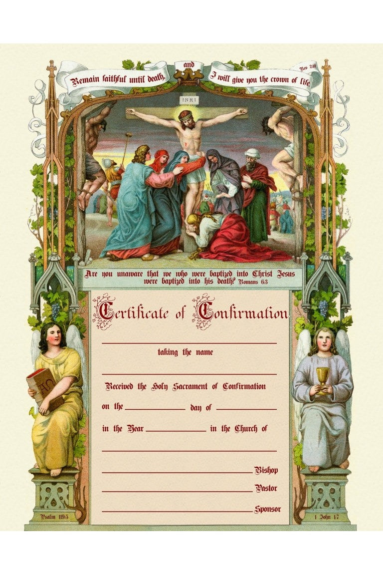 Confirmation Certificate - VTPRIB-CERT-CM2B-Church Life-Nelson Fine Art-Michigan Church Supply