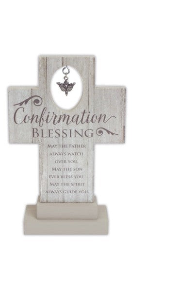 Confirmation Standing Cross 6" - GESC113-Inspirational Gifts-Cathedral Art Medal and CA Gifts-Michigan Church Supply