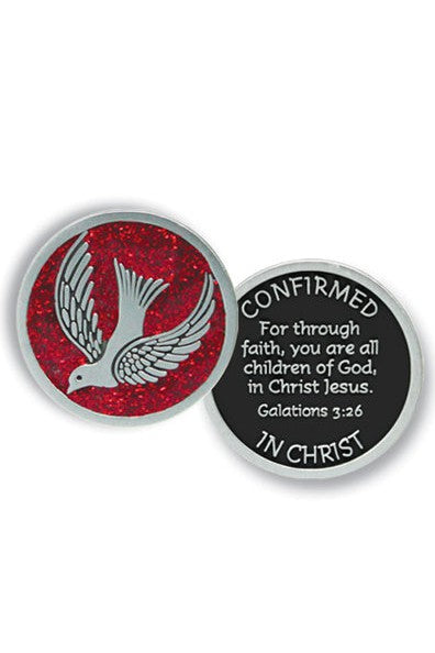 Confirmed in Christ Color Fill Pocket Token - GEPT673-Inspirational Gifts-Cathedral Art Medal and CA Gifts-Michigan Church Supply