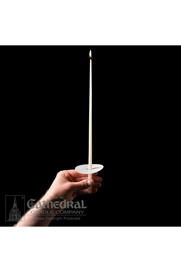 Congregational Tapers in 2 sizes (11" and 14") - 51% Beeswax-Church Life-Cathedral Candle-14" - GG81102401-Michigan Church Supply