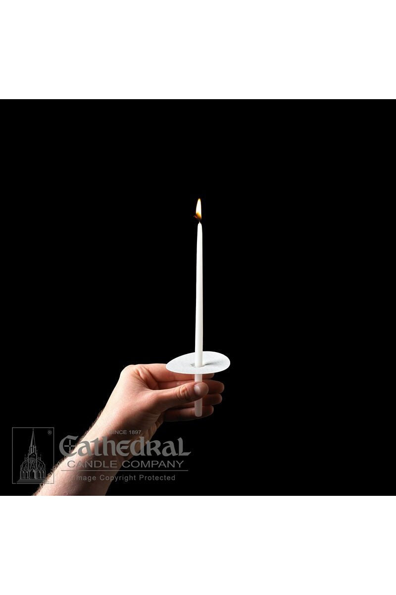 Congregational Tapers in 2 sizes (9" & 14") - Stearine-Church Life-Cathedral Candle-9" - GG81103801-Michigan Church Supply