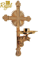 Consecration Candle Holder - QF21CCH80-Church Life-Empire Bronze-Satin-Michigan Church Supply