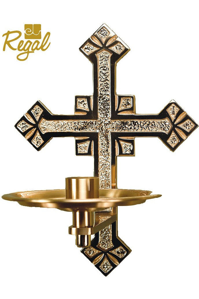 Consecration Candle Holder - QF27CCH40-Church Life-Empire Bronze-Satin-Michigan Church Supply