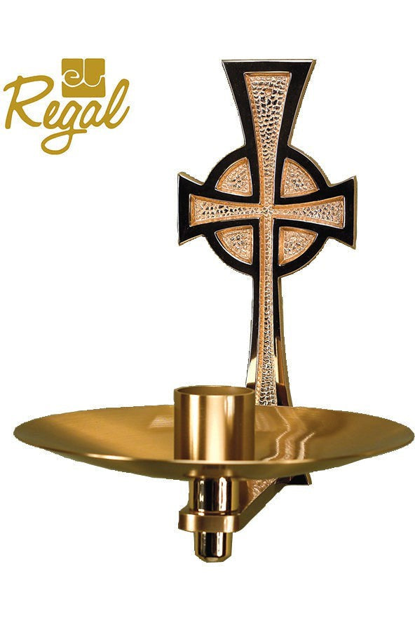 Consecration Candle Holder - QF40CCH76-Church Life-Empire Bronze-Satin-Michigan Church Supply