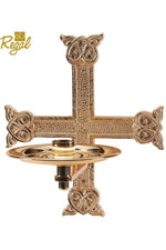 Consecration Candle Holder - QF90CCH35-Church Life-Empire Bronze-Satin-Michigan Church Supply