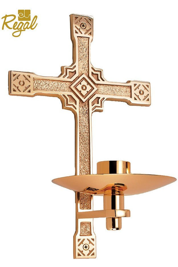 Consecration Candle Holder - QF99CCH40-Church Life-Empire Bronze-Satin-Michigan Church Supply