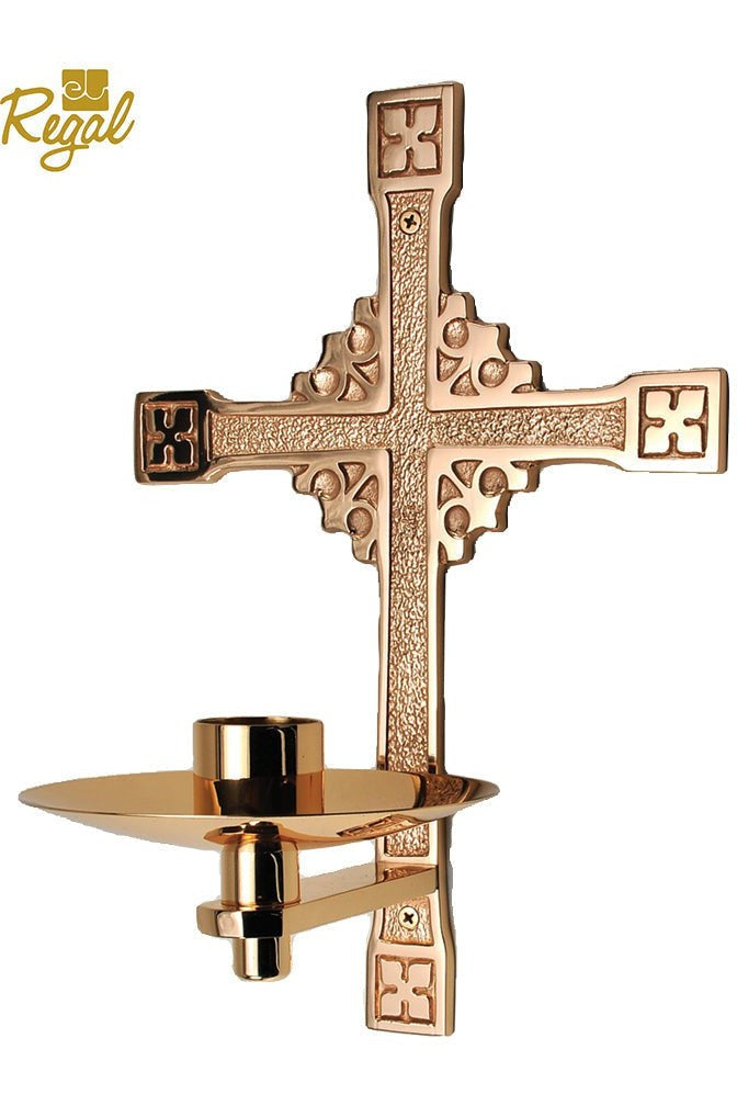 Consecration Candle Holder - QF99CCH42-Church Life-Empire Bronze-Satin-Michigan Church Supply