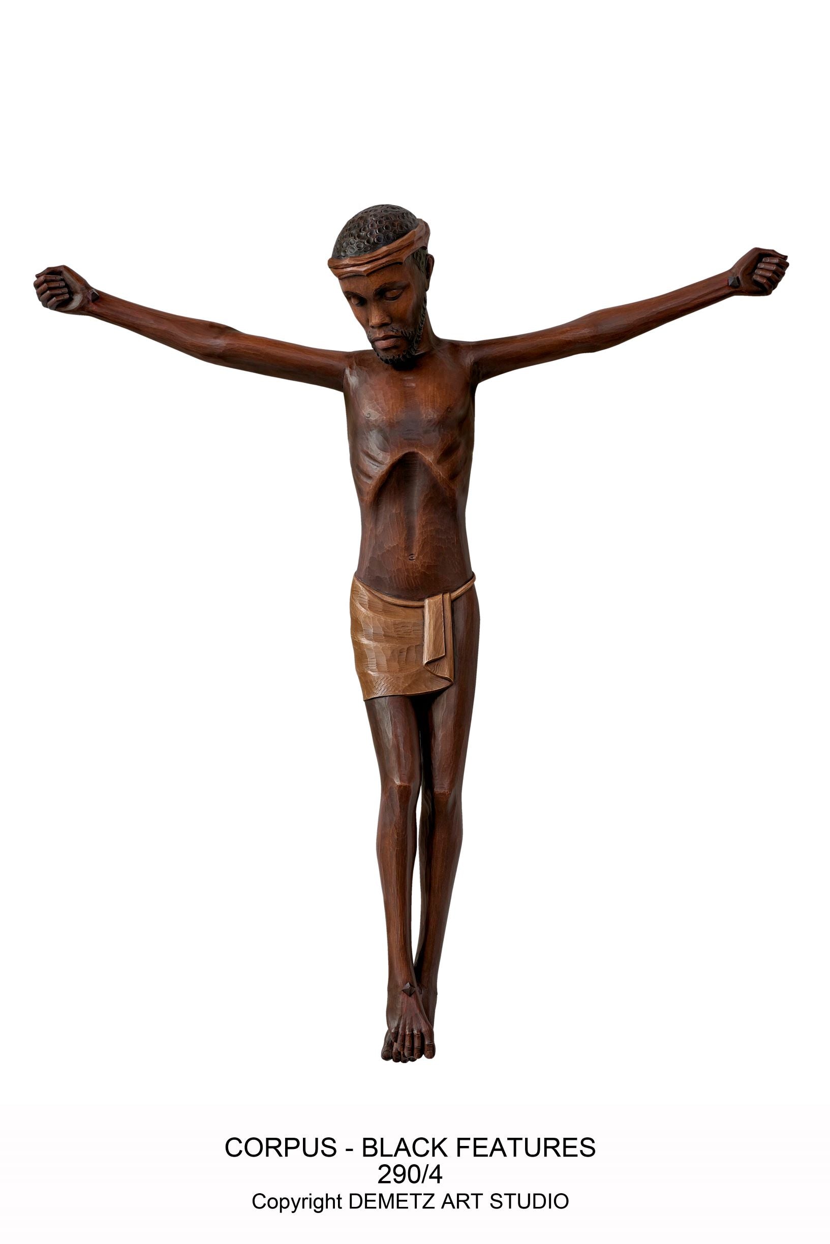 Corpus - African Features - HD2904-Church Life-Demetz-24"-Michigan Church Supply