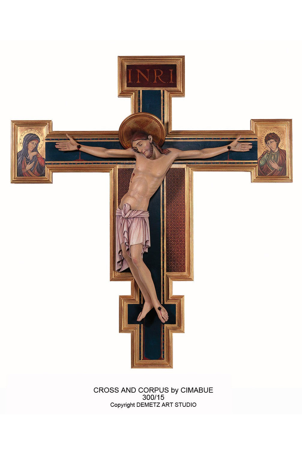 Corpus and Cross by Cimabue - HD30015-Church Life-Demetz-Corpus 24"-Michigan Church Supply