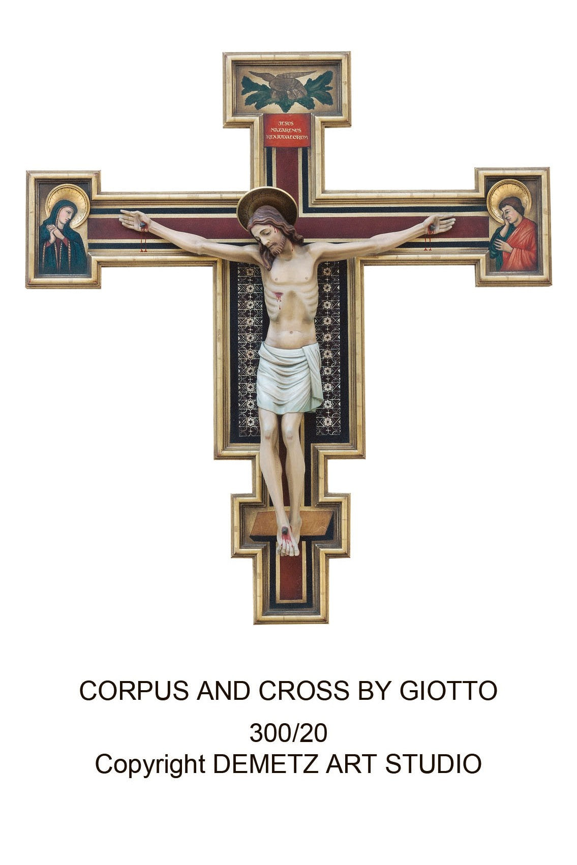 Corpus and Cross by Giotto - HD30020-Church Life-Demetz-Corpus 24"-Michigan Church Supply