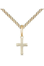 Cross Medal 13" chain - FN1006-Jewelry-Bliss Mfg-Gold Filled-Michigan Church Supply