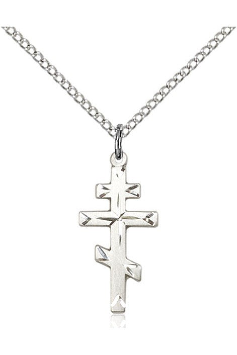 Cross Medal - FN0250-Jewelry-Bliss Mfg-Sterling Silver-Michigan Church Supply