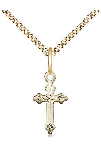 Cross Medal - FN2531-Jewelry-Bliss Mfg-Gold Filled-Michigan Church Supply