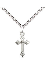 Cross Medal - FN2531-Jewelry-Bliss Mfg-Sterling Silver-Michigan Church Supply